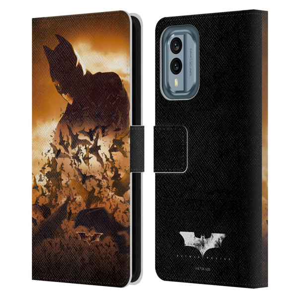 Batman Begins Graphics Poster Leather Book Wallet Case Cover For Nokia X30