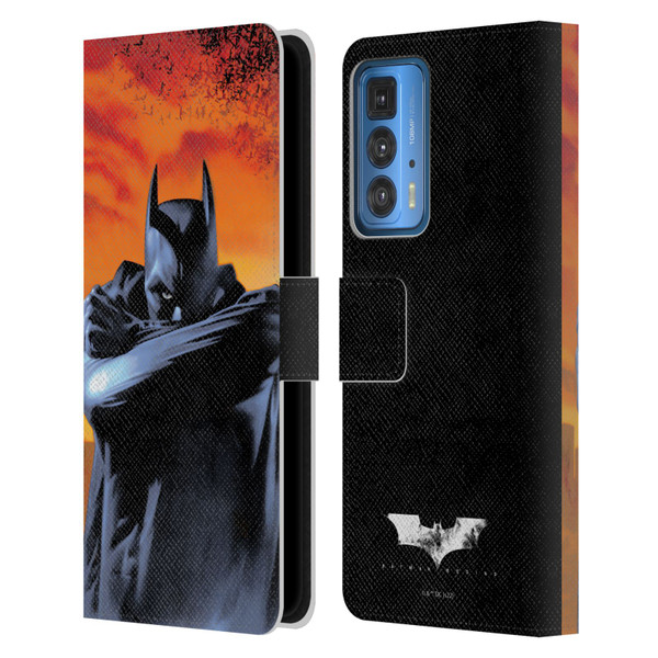 Batman Begins Graphics Character Leather Book Wallet Case Cover For Motorola Edge 20 Pro
