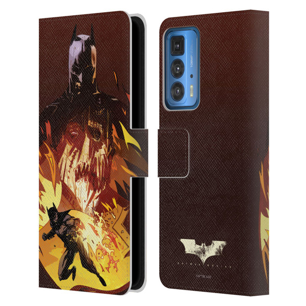Batman Begins Graphics Scarecrow Leather Book Wallet Case Cover For Motorola Edge 20 Pro