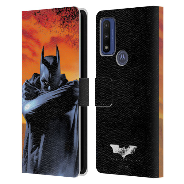 Batman Begins Graphics Character Leather Book Wallet Case Cover For Motorola G Pure