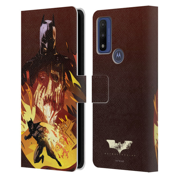 Batman Begins Graphics Scarecrow Leather Book Wallet Case Cover For Motorola G Pure