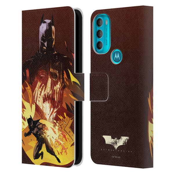 Batman Begins Graphics Scarecrow Leather Book Wallet Case Cover For Motorola Moto G71 5G