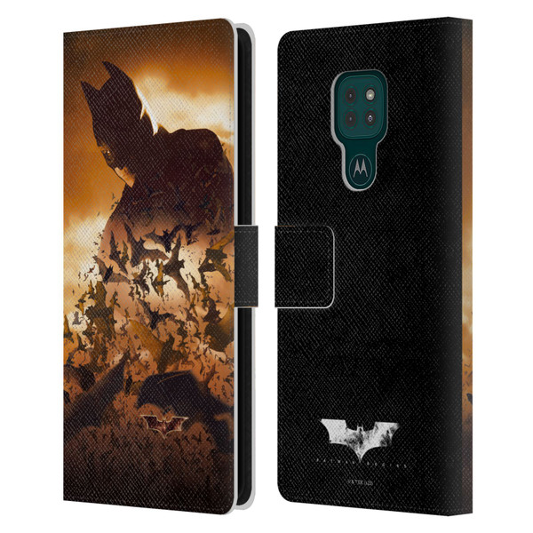 Batman Begins Graphics Poster Leather Book Wallet Case Cover For Motorola Moto G9 Play