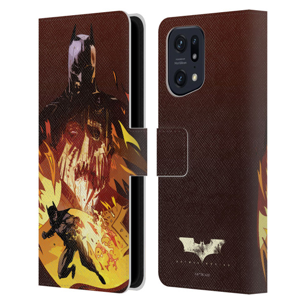 Batman Begins Graphics Scarecrow Leather Book Wallet Case Cover For OPPO Find X5