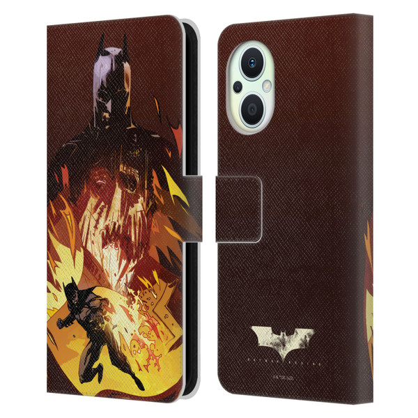 Batman Begins Graphics Scarecrow Leather Book Wallet Case Cover For OPPO Reno8 Lite