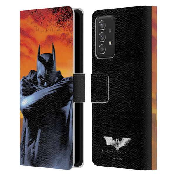Batman Begins Graphics Character Leather Book Wallet Case Cover For Samsung Galaxy A53 5G (2022)