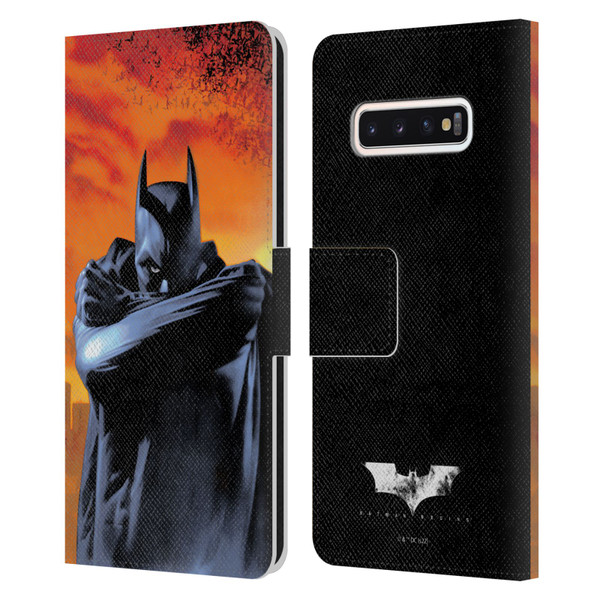 Batman Begins Graphics Character Leather Book Wallet Case Cover For Samsung Galaxy S10