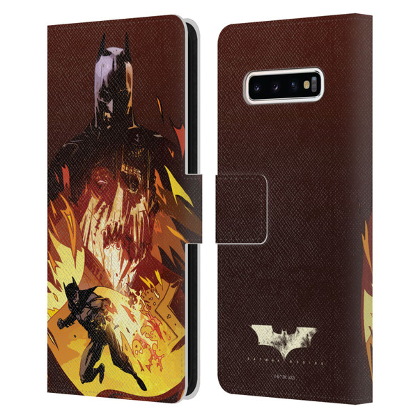 Batman Begins Graphics Scarecrow Leather Book Wallet Case Cover For Samsung Galaxy S10+ / S10 Plus