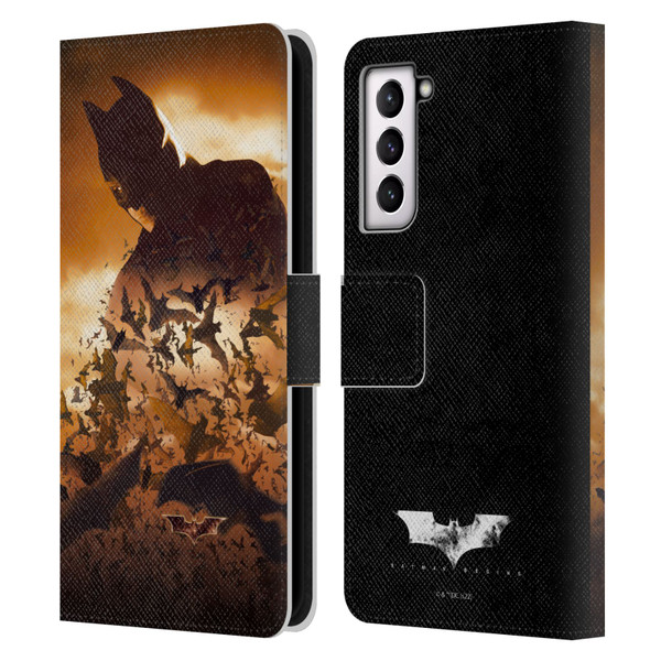Batman Begins Graphics Poster Leather Book Wallet Case Cover For Samsung Galaxy S21 5G