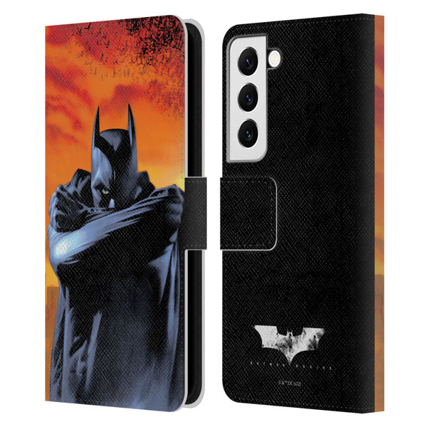 Batman Begins Graphics Character Leather Book Wallet Case Cover For Samsung Galaxy S22 5G