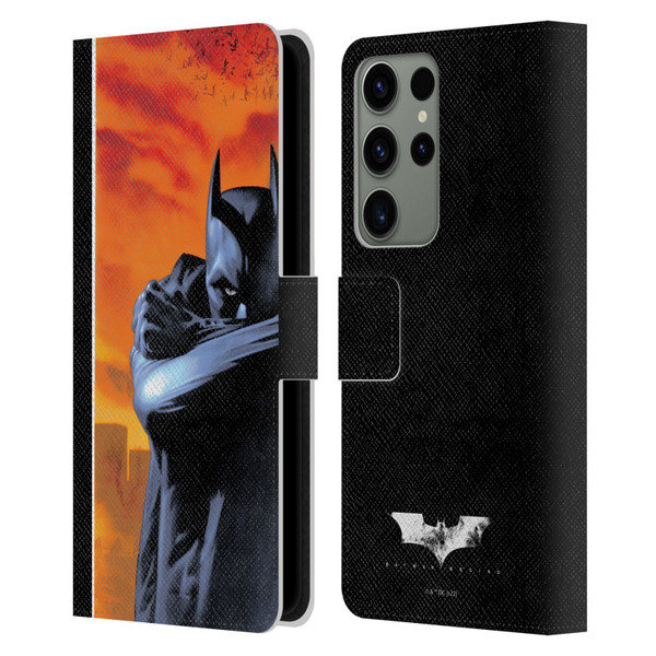 Batman Begins Graphics Character Leather Book Wallet Case Cover For Samsung Galaxy S23 Ultra 5G