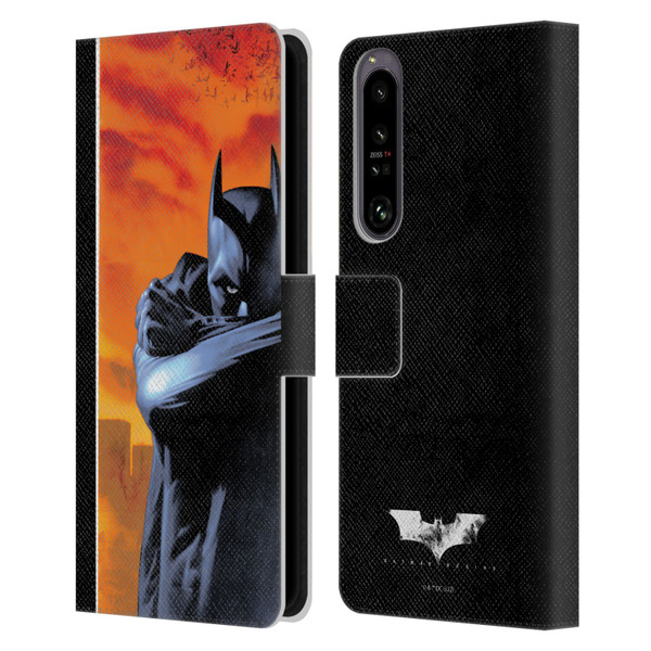 Batman Begins Graphics Character Leather Book Wallet Case Cover For Sony Xperia 1 IV