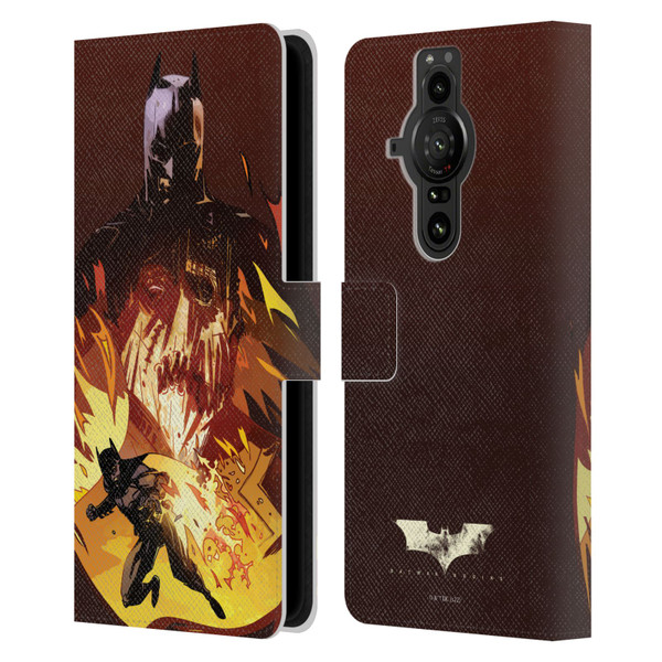 Batman Begins Graphics Scarecrow Leather Book Wallet Case Cover For Sony Xperia Pro-I