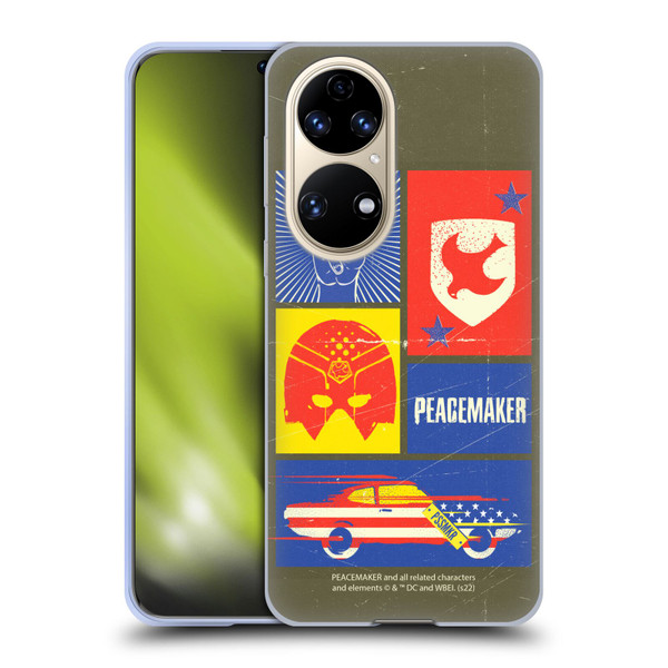 Peacemaker: Television Series Graphics Icons Soft Gel Case for Huawei P50