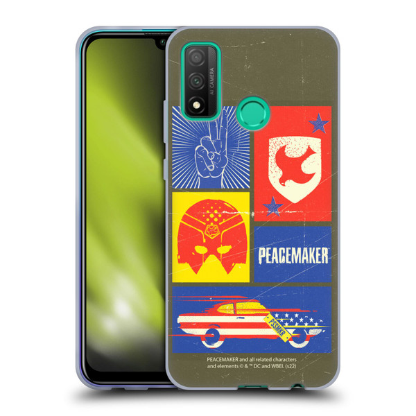 Peacemaker: Television Series Graphics Icons Soft Gel Case for Huawei P Smart (2020)