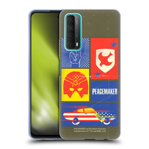 Peacemaker: Television Series Graphics Icons Soft Gel Case for Huawei P Smart (2021)