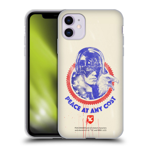 Peacemaker: Television Series Graphics Christopher Smith & Eagly Soft Gel Case for Apple iPhone 11