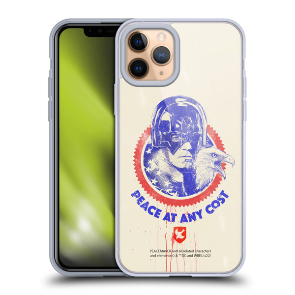 Peacemaker: Television Series Graphics Christopher Smith & Eagly Soft Gel Case for Apple iPhone 11 Pro