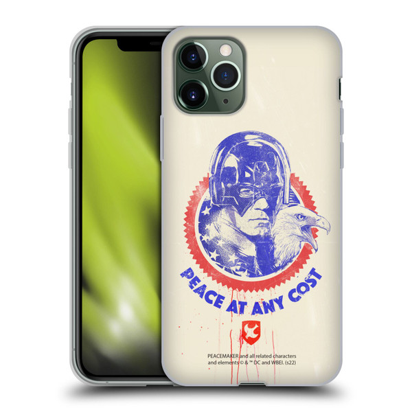 Peacemaker: Television Series Graphics Christopher Smith & Eagly Soft Gel Case for Apple iPhone 11 Pro