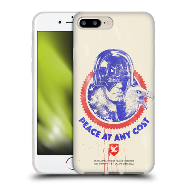 Peacemaker: Television Series Graphics Christopher Smith & Eagly Soft Gel Case for Apple iPhone 7 Plus / iPhone 8 Plus