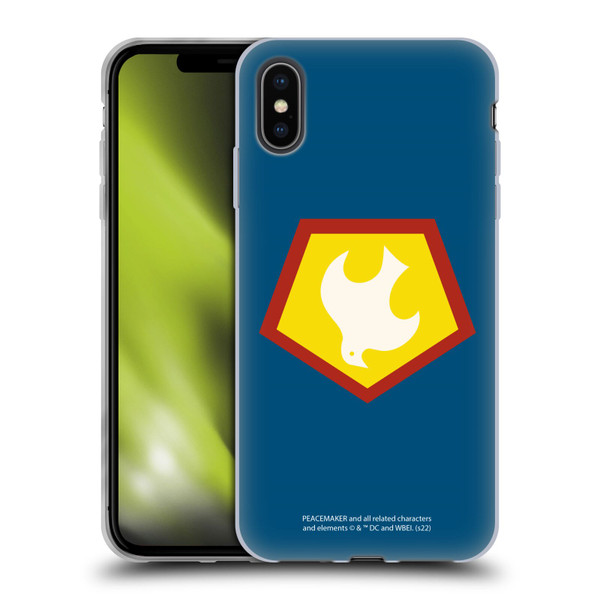 Peacemaker: Television Series Graphics Logo Soft Gel Case for Apple iPhone XS Max