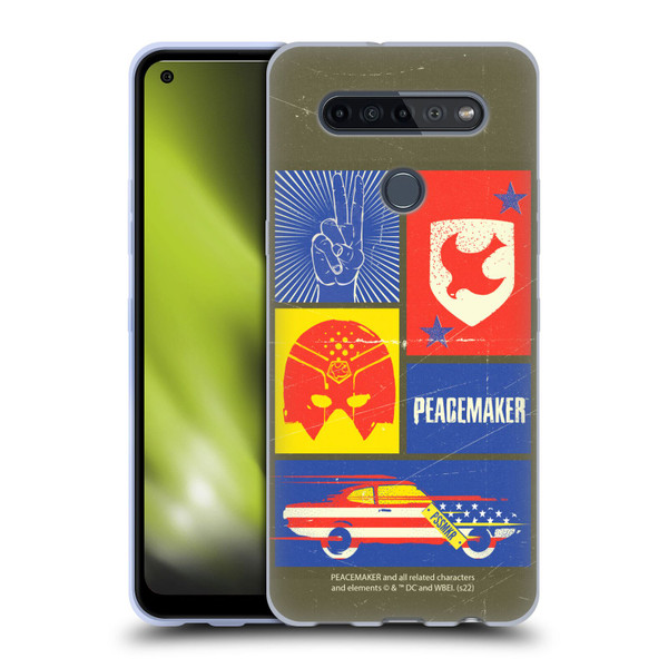 Peacemaker: Television Series Graphics Icons Soft Gel Case for LG K51S