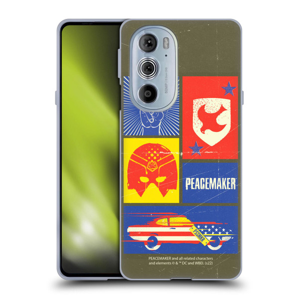 Peacemaker: Television Series Graphics Icons Soft Gel Case for Motorola Edge X30