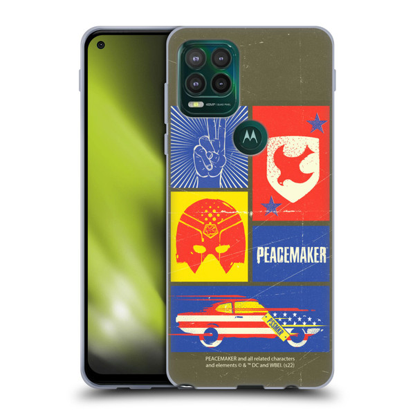 Peacemaker: Television Series Graphics Icons Soft Gel Case for Motorola Moto G Stylus 5G 2021