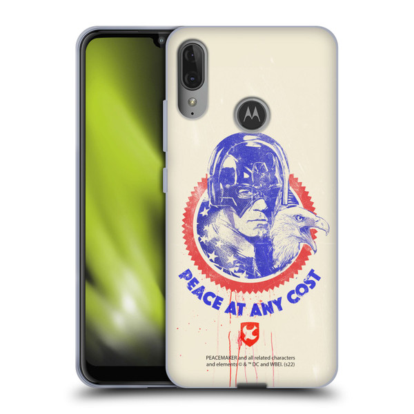 Peacemaker: Television Series Graphics Christopher Smith & Eagly Soft Gel Case for Motorola Moto E6 Plus