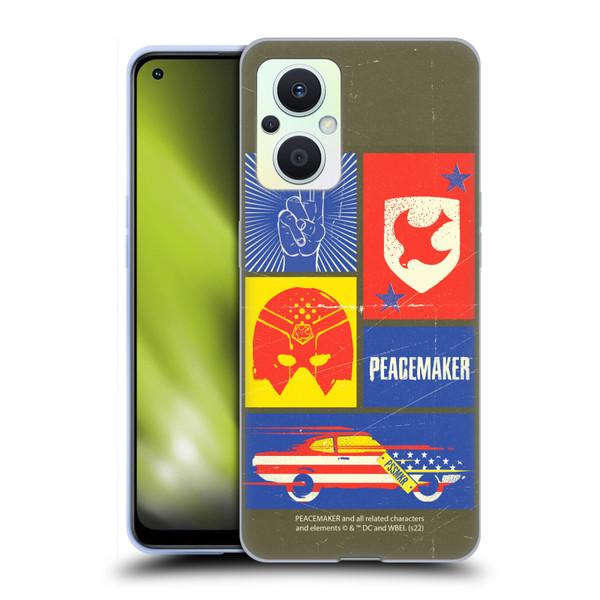 Peacemaker: Television Series Graphics Icons Soft Gel Case for OPPO Reno8 Lite