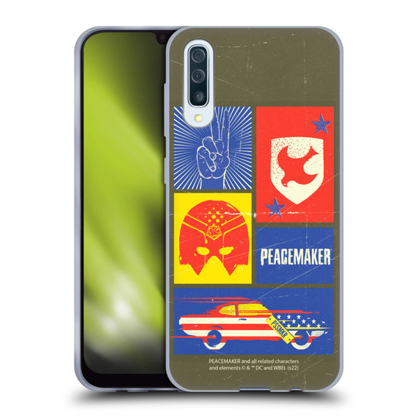 Peacemaker: Television Series Graphics Icons Soft Gel Case for Samsung Galaxy A50/A30s (2019)