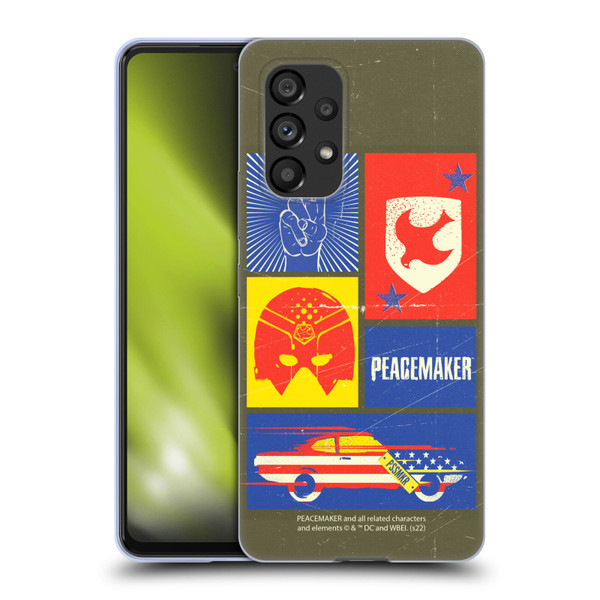 Peacemaker: Television Series Graphics Icons Soft Gel Case for Samsung Galaxy A53 5G (2022)