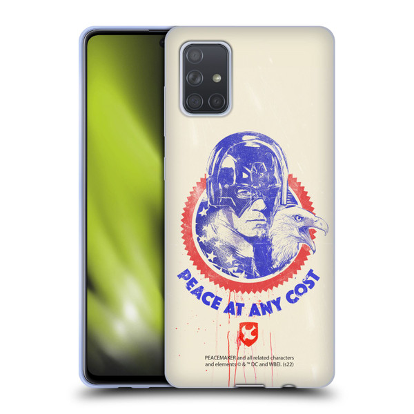 Peacemaker: Television Series Graphics Christopher Smith & Eagly Soft Gel Case for Samsung Galaxy A71 (2019)