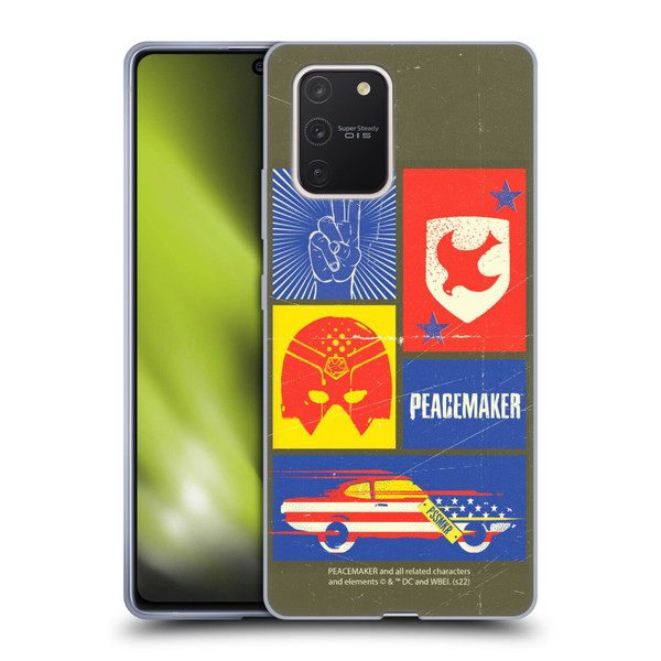 Peacemaker: Television Series Graphics Icons Soft Gel Case for Samsung Galaxy S10 Lite