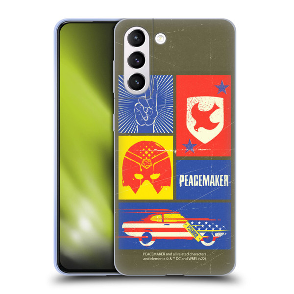 Peacemaker: Television Series Graphics Icons Soft Gel Case for Samsung Galaxy S21+ 5G