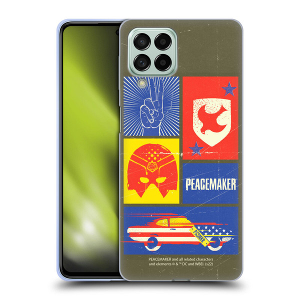 Peacemaker: Television Series Graphics Icons Soft Gel Case for Samsung Galaxy M53 (2022)