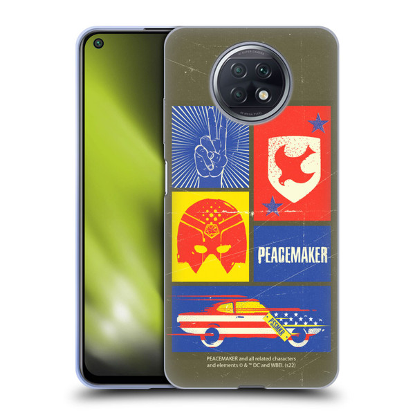 Peacemaker: Television Series Graphics Icons Soft Gel Case for Xiaomi Redmi Note 9T 5G