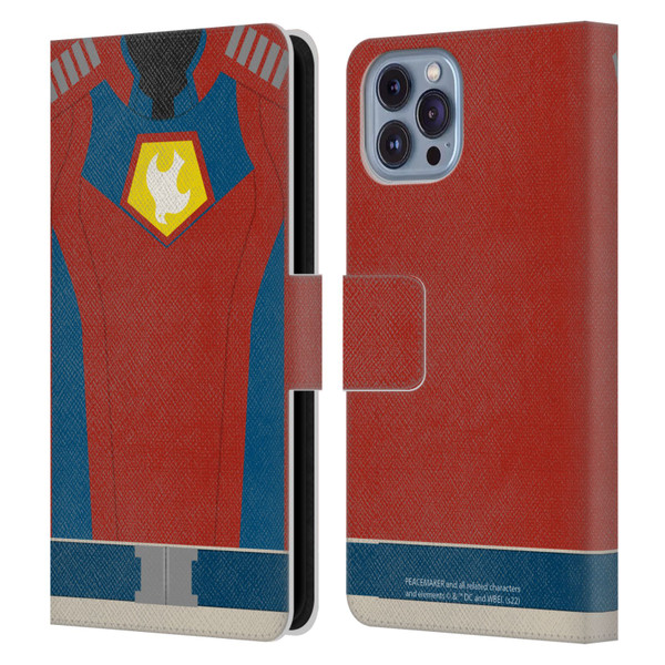 Peacemaker: Television Series Graphics Costume Leather Book Wallet Case Cover For Apple iPhone 14