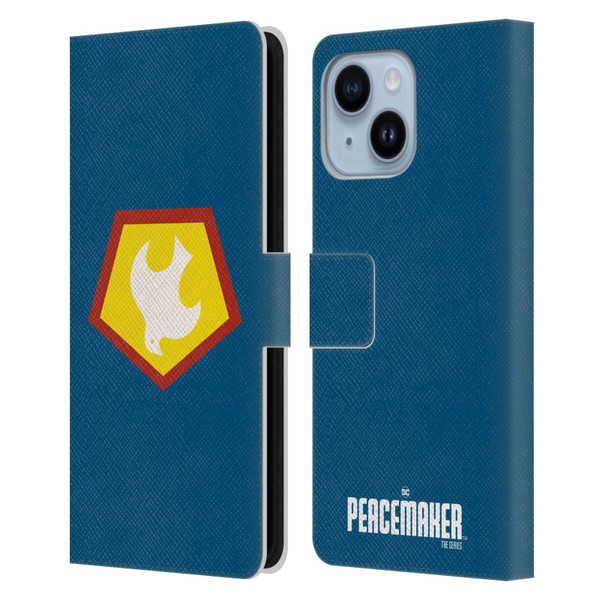 Peacemaker: Television Series Graphics Logo Leather Book Wallet Case Cover For Apple iPhone 14 Plus