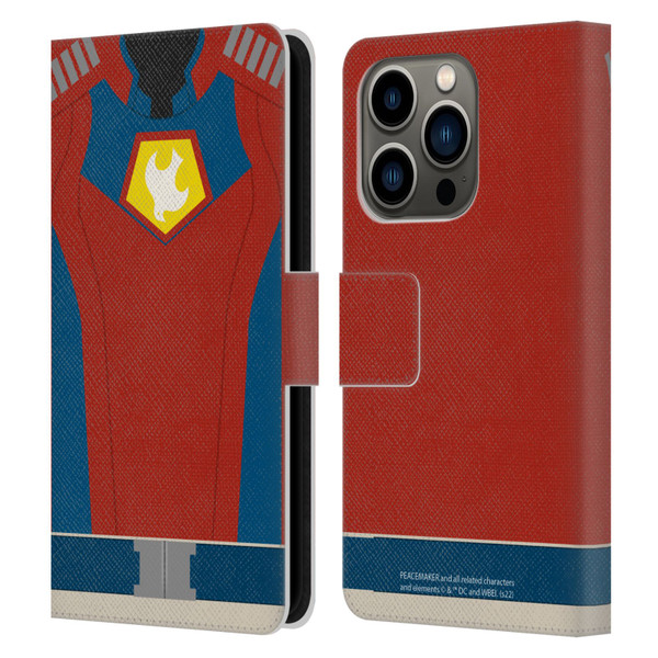 Peacemaker: Television Series Graphics Costume Leather Book Wallet Case Cover For Apple iPhone 14 Pro
