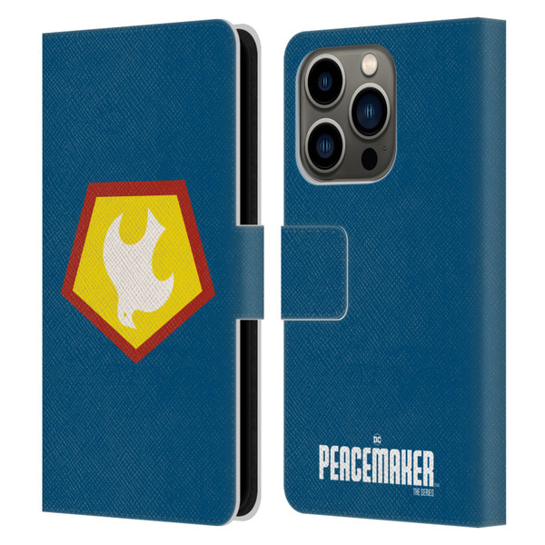 Peacemaker: Television Series Graphics Logo Leather Book Wallet Case Cover For Apple iPhone 14 Pro