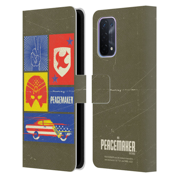 Peacemaker: Television Series Graphics Icons Leather Book Wallet Case Cover For OPPO A54 5G