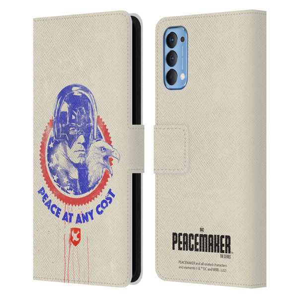 Peacemaker: Television Series Graphics Christopher Smith & Eagly Leather Book Wallet Case Cover For OPPO Reno 4 5G