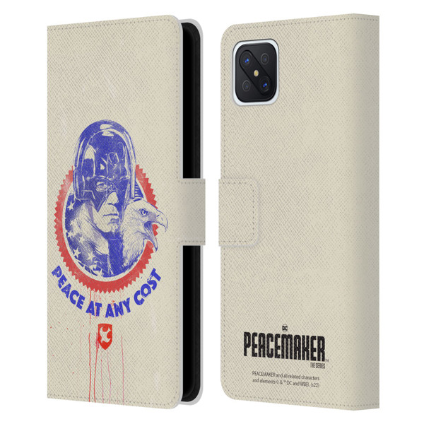 Peacemaker: Television Series Graphics Christopher Smith & Eagly Leather Book Wallet Case Cover For OPPO Reno4 Z 5G