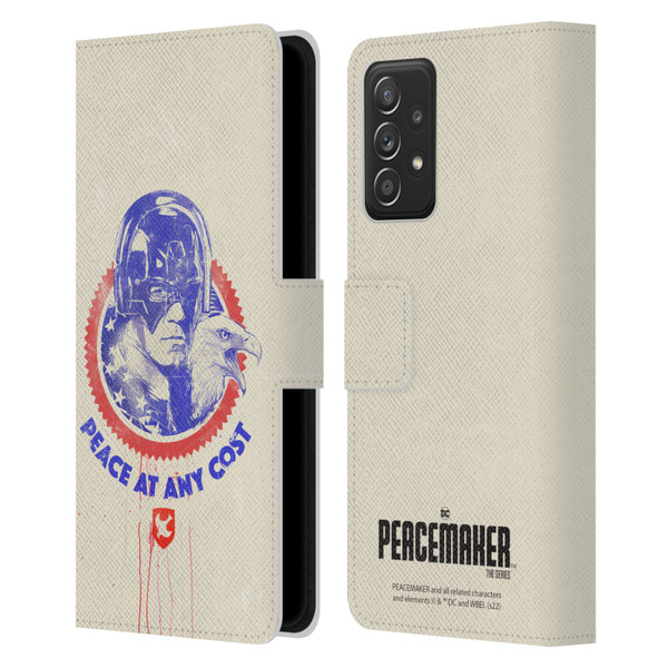 Peacemaker: Television Series Graphics Christopher Smith & Eagly Leather Book Wallet Case Cover For Samsung Galaxy A53 5G (2022)