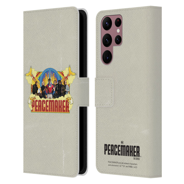 Peacemaker: Television Series Graphics Group Leather Book Wallet Case Cover For Samsung Galaxy S22 Ultra 5G