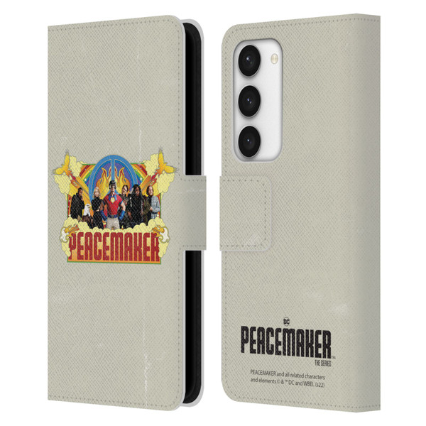 Peacemaker: Television Series Graphics Group Leather Book Wallet Case Cover For Samsung Galaxy S23 5G