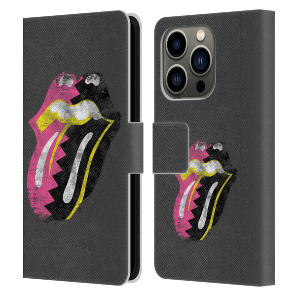 The Rolling Stones Albums Girls Pop Art Tongue Solo Leather Book Wallet Case Cover For Apple iPhone 14 Pro