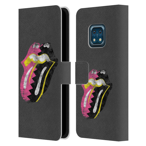 The Rolling Stones Albums Girls Pop Art Tongue Solo Leather Book Wallet Case Cover For Nokia XR20