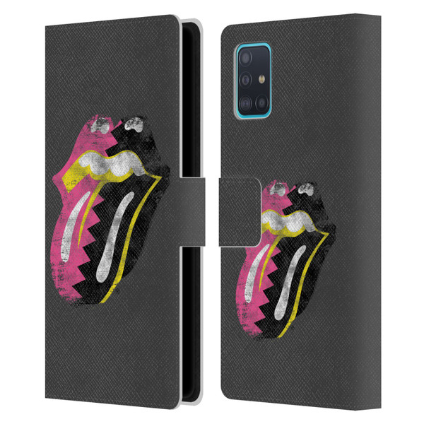 The Rolling Stones Albums Girls Pop Art Tongue Solo Leather Book Wallet Case Cover For Samsung Galaxy A51 (2019)